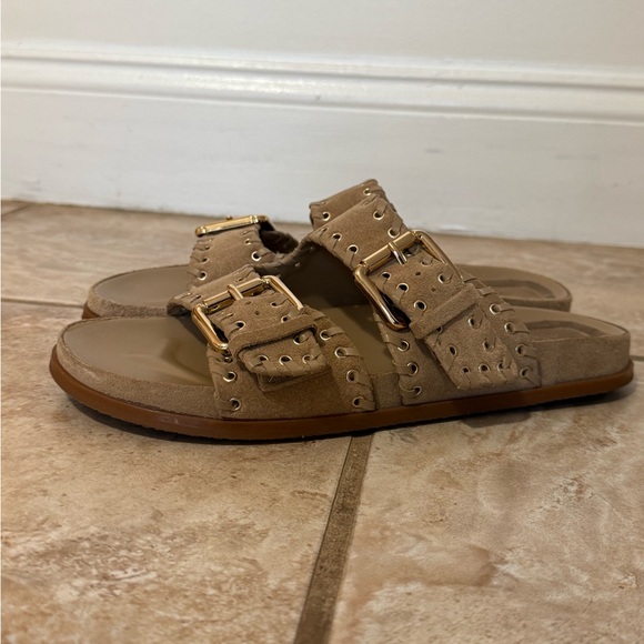Zara suede flat Sandals - Picture 2 of 9